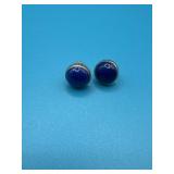 Lapis Lazuli Stud Earrings