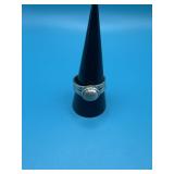 Sz10 Sterling Silver Modernist Ring