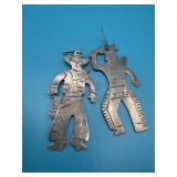 Mexico 925 Cowboy&Indian Earrings