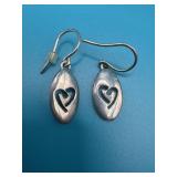 Rim Studio 925 Heart Dangle Earrings