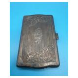 VTG Engraved Silver Cigarette Case