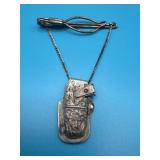 Western Tie Clip Sterling Pistol Holster