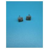 Sterling Silver Squared Stud Earrings