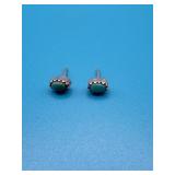 Turquoise Sterling Stud Earrings