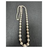 VTG Sterling Beaded Necklace 30in