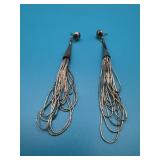 Native American Sterling Liquid Silver Earrings