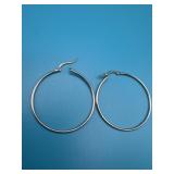 Dï¿½Joy 925 Hoop Earrings