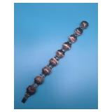 Siam Sterling Silver Panel Bracelet