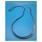 30in Sterling Silver Herringbone Chain Necklace