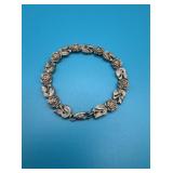 Floral Sterling Silver Bracelet