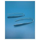 Sterling Silver Open Hook Earrings