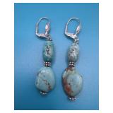 VTG Sterling Turquoise Dangle Earrings