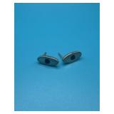 Sterling Stud Stone Inlay Stud Earrings