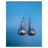 925 Mexico Puffy Teardrop Earrings