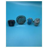 Sz9 Lot Of 4 Sterling Silver Rings