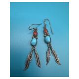 Native American 925 Dangle Earrings