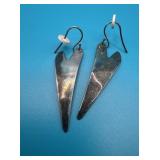 Andy Warhol Foundation Elongated Heart Earrings