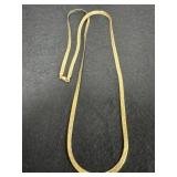30in 925 Gold Tone  Herringbone Necklace