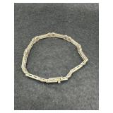925'X' Link Tennis Bracelet