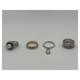 925 Size 5 Ring Lot of 4