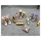 Vintage Antique Embroidered Ornaments Lot of 12