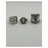 925 Ring Lot of 3 Size 6