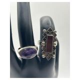 Size 7.75 925 Ring Lot of 2