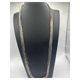 27in Native American Liquid Strands Sterling