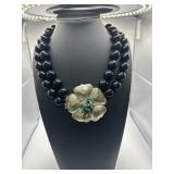 Stella & Dot Floral Clasp Necklace