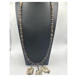 Jasper Gemstone Neutral Statement Necklace
