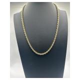17in Italy 925 Rope Chain Necklace