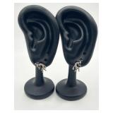 925 Kokopelli Design Stud Earrings
