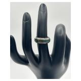 Size 5 Annie Quam Gasper 925 Turquoise Inlay Ring