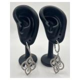 925 Chandelier Inspired Pear Cut Stone Dangle