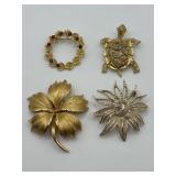 Grandma's Brooch Lot of 4