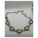 37in Heart Link Chain Waist Belt