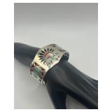 Zuni F.L. Natachu 925 Silver Multi-Stone Inlay