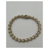925 7in Diva Heart Tennis Bracelet