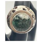 Seraphinite Green Gemstone 925 Sterling Silver