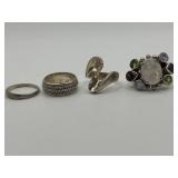 925 Ring Size 5.75 Lot of 4