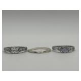 Size 6 Ring Lot of 3
