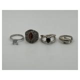 Size 7 925 Ring Lot of 4