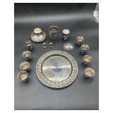 Silver Plated Kiddush Fountain Set
