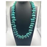20in Vintage Chunky Turquoise Necklace