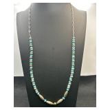 23in Turquoise Heishi Bead Necklace