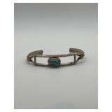 Turquoise Centerpiece Modernist Design Cuff