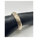 925 Victorian Hinged Bangle Bracelet