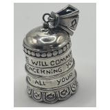 925 The Bell Collection Friend Bell Pendant