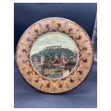 Decorative Wooden Wall Plate Ljubljana Castle