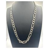19in 925 Sterling Figaro Chain Necklace